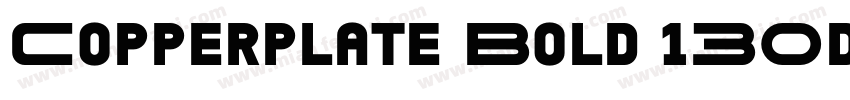 Copperplate Bold 130d1e2字体转换